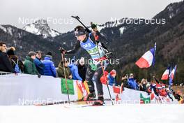 13.01.2023, Ruhpolding, Germany (GER): Didier Bionaz (ITA) - IBU World Cup Biathlon, relay men, Ruhpolding (GER). www.nordicfocus.com. © Manzoni/NordicFocus. Every downloaded picture is fee-liable.