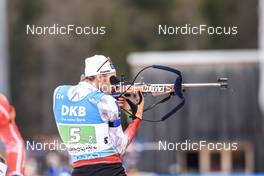 13.01.2023, Ruhpolding, Germany (GER): Simon Eder (AUT) - IBU World Cup Biathlon, relay men, Ruhpolding (GER). www.nordicfocus.com. © Manzoni/NordicFocus. Every downloaded picture is fee-liable.