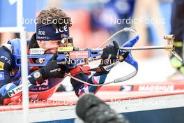 13.01.2023, Ruhpolding, Germany (GER): Sturla Holm Laegreid (NOR) - IBU World Cup Biathlon, relay men, Ruhpolding (GER). www.nordicfocus.com. © Manzoni/NordicFocus. Every downloaded picture is fee-liable.