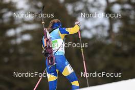 14.01.2023, Ruhpolding, Germany (GER): Anna Magnusson (SWE) - IBU World Cup Biathlon, relay women, Ruhpolding (GER). www.nordicfocus.com. © Manzoni/NordicFocus. Every downloaded picture is fee-liable.