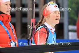14.01.2023, Ruhpolding, Germany (GER): Emma Lunder (CAN) - IBU World Cup Biathlon, relay women, Ruhpolding (GER). www.nordicfocus.com. © Manzoni/NordicFocus. Every downloaded picture is fee-liable.