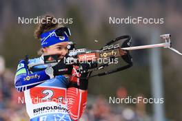 14.01.2023, Ruhpolding, Germany (GER): Lou Jeanmonnot (FRA) - IBU World Cup Biathlon, relay women, Ruhpolding (GER). www.nordicfocus.com. © Manzoni/NordicFocus. Every downloaded picture is fee-liable.