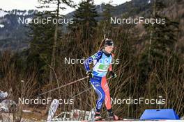 14.01.2023, Ruhpolding, Germany (GER): Chloe Chevalier (FRA) - IBU World Cup Biathlon, relay women, Ruhpolding (GER). www.nordicfocus.com. © Manzoni/NordicFocus. Every downloaded picture is fee-liable.