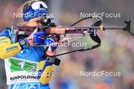 14.01.2023, Ruhpolding, Germany (GER): Anna Magnusson (SWE) - IBU World Cup Biathlon, relay women, Ruhpolding (GER). www.nordicfocus.com. © Manzoni/NordicFocus. Every downloaded picture is fee-liable.