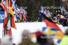 14.01.2023, Ruhpolding, Germany (GER): Amy Baserga (SUI), Karoline Offigstad Knotten (NOR), (l-r) - IBU World Cup Biathlon, relay women, Ruhpolding (GER). www.nordicfocus.com. © Manzoni/NordicFocus. Every downloaded picture is fee-liable.