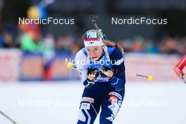 14.01.2023, Ruhpolding, Germany (GER): Suvi Minkkinen (FIN) - IBU World Cup Biathlon, relay women, Ruhpolding (GER). www.nordicfocus.com. © Manzoni/NordicFocus. Every downloaded picture is fee-liable.