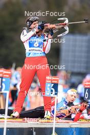 14.01.2023, Ruhpolding, Germany (GER): Lena Haecki-Gross (SUI) - IBU World Cup Biathlon, relay women, Ruhpolding (GER). www.nordicfocus.com. © Manzoni/NordicFocus. Every downloaded picture is fee-liable.