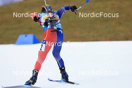 14.01.2023, Ruhpolding, Germany (GER): Sophie Chauveau (FRA) - IBU World Cup Biathlon, relay women, Ruhpolding (GER). www.nordicfocus.com. © Manzoni/NordicFocus. Every downloaded picture is fee-liable.