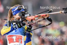 14.01.2023, Ruhpolding, Germany (GER): Mona Brorsson (SWE) - IBU World Cup Biathlon, relay women, Ruhpolding (GER). www.nordicfocus.com. © Manzoni/NordicFocus. Every downloaded picture is fee-liable.