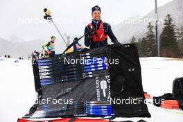 10.01.2023, Ruhpolding, Germany (GER): Technician of Marte Olsbu Roeiseland (NOR) poses - IBU World Cup Biathlon, training, Ruhpolding (GER). www.nordicfocus.com. © Manzoni/NordicFocus. Every downloaded picture is fee-liable.
