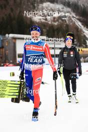 10.01.2023, Ruhpolding, Germany (GER): Dusan Simocko of Slovakia, Lou Jeanmonnot (FRA), (l-r) - IBU World Cup Biathlon, training, Ruhpolding (GER). www.nordicfocus.com. © Manzoni/NordicFocus. Every downloaded picture is fee-liable.