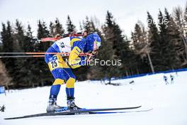 21.01.2023, Antholz, Italy (ITA): Jesper Nelin (SWE) - IBU World Cup Biathlon, pursuit men, Antholz (ITA). www.nordicfocus.com. © Manzoni/NordicFocus. Every downloaded picture is fee-liable.