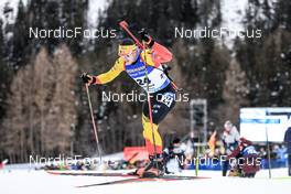 21.01.2023, Antholz, Italy (ITA): Florent Claude (BEL) - IBU World Cup Biathlon, pursuit men, Antholz (ITA). www.nordicfocus.com. © Manzoni/NordicFocus. Every downloaded picture is fee-liable.