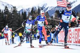 21.01.2023, Antholz, Italy (ITA): Tommaso Giacomel (ITA), Emilien Jacquelin (FRA), (l-r) - IBU World Cup Biathlon, pursuit men, Antholz (ITA). www.nordicfocus.com. © Manzoni/NordicFocus. Every downloaded picture is fee-liable.