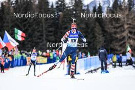 21.01.2023, Antholz, Italy (ITA): Paul Schommer (USA) - IBU World Cup Biathlon, pursuit men, Antholz (ITA). www.nordicfocus.com. © Manzoni/NordicFocus. Every downloaded picture is fee-liable.