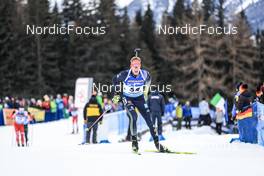 21.01.2023, Antholz, Italy (ITA): Johannes Kuehn (GER) - IBU World Cup Biathlon, pursuit men, Antholz (ITA). www.nordicfocus.com. © Manzoni/NordicFocus. Every downloaded picture is fee-liable.