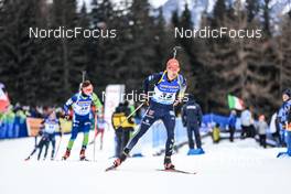 21.01.2023, Antholz, Italy (ITA): David Zobel (GER) - IBU World Cup Biathlon, pursuit men, Antholz (ITA). www.nordicfocus.com. © Manzoni/NordicFocus. Every downloaded picture is fee-liable.