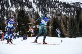 21.01.2023, Antholz, Italy (ITA): Filip Fjeld Andersen (NOR), Karol Dombrovski (LTU), (l-r) - IBU World Cup Biathlon, pursuit men, Antholz (ITA). www.nordicfocus.com. © Manzoni/NordicFocus. Every downloaded picture is fee-liable.