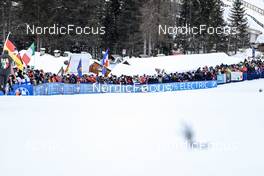 21.01.2023, Antholz, Italy (ITA): Event Feature: Fans along the track - IBU World Cup Biathlon, pursuit men, Antholz (ITA). www.nordicfocus.com. © Manzoni/NordicFocus. Every downloaded picture is fee-liable.