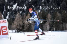 21.01.2023, Antholz, Italy (ITA): Paul Schommer (USA) - IBU World Cup Biathlon, pursuit men, Antholz (ITA). www.nordicfocus.com. © Manzoni/NordicFocus. Every downloaded picture is fee-liable.
