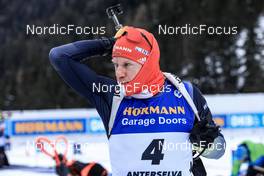 21.01.2023, Antholz, Italy (ITA): Roman Rees (GER) - IBU World Cup Biathlon, pursuit men, Antholz (ITA). www.nordicfocus.com. © Manzoni/NordicFocus. Every downloaded picture is fee-liable.