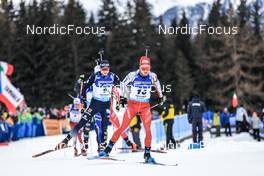 21.01.2023, Antholz, Italy (ITA): Sebastian Stalder (SUI) - IBU World Cup Biathlon, pursuit men, Antholz (ITA). www.nordicfocus.com. © Manzoni/NordicFocus. Every downloaded picture is fee-liable.