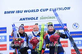21.01.2023, Antholz, Italy (ITA): Lisa Vittozzi (ITA), Denise Herrmann-Wick (GER), Elvira Oeberg (SWE), (l-r) - IBU World Cup Biathlon, pursuit women, Antholz (ITA). www.nordicfocus.com. © Manzoni/NordicFocus. Every downloaded picture is fee-liable.
