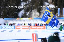 21.01.2023, Antholz, Italy (ITA): Event Feature: Fans with flags - IBU World Cup Biathlon, pursuit women, Antholz (ITA). www.nordicfocus.com. © Manzoni/NordicFocus. Every downloaded picture is fee-liable.