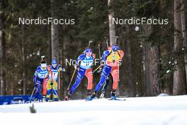 21.01.2023, Antholz, Italy (ITA): Caroline Colombo (FRA), Julia Simon (FRA), (l-r) - IBU World Cup Biathlon, pursuit women, Antholz (ITA). www.nordicfocus.com. © Manzoni/NordicFocus. Every downloaded picture is fee-liable.