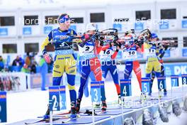 21.01.2023, Antholz, Italy (ITA): Elvira Oeberg (SWE), Chloe Chevalier (FRA), Marketa Davidova (CZE), (l-r) - IBU World Cup Biathlon, pursuit women, Antholz (ITA). www.nordicfocus.com. © Manzoni/NordicFocus. Every downloaded picture is fee-liable.