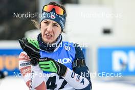 21.01.2023, Antholz, Italy (ITA): Deedra Irwin (USA) - IBU World Cup Biathlon, pursuit women, Antholz (ITA). www.nordicfocus.com. © Manzoni/NordicFocus. Every downloaded picture is fee-liable.