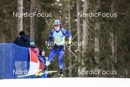22.01.2023, Antholz, Italy (ITA): Asset Dyussenov (KAZ) - IBU World Cup Biathlon, relay men, Antholz (ITA). www.nordicfocus.com. © Manzoni/NordicFocus. Every downloaded picture is fee-liable.