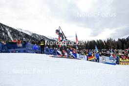 22.01.2023, Antholz, Italy (ITA): Didier Bionaz (ITA) - IBU World Cup Biathlon, relay men, Antholz (ITA). www.nordicfocus.com. © Manzoni/NordicFocus. Every downloaded picture is fee-liable.