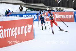 22.01.2023, Antholz, Italy (ITA): Vaclav Cervenka (USA), Zachary Connelly (CAN), (l-r) - IBU World Cup Biathlon, relay men, Antholz (ITA). www.nordicfocus.com. © Manzoni/NordicFocus. Every downloaded picture is fee-liable.