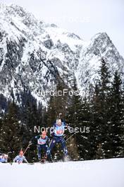 22.01.2023, Antholz, Italy (ITA): David Zobel (GER), Sturla Holm Laegreid (NOR), (l-r) - IBU World Cup Biathlon, relay men, Antholz (ITA). www.nordicfocus.com. © Manzoni/NordicFocus. Every downloaded picture is fee-liable.