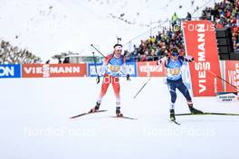 22.01.2023, Antholz, Italy (ITA): Zachary Connelly (CAN), Vaclav Cervenka (USA), (l-r) - IBU World Cup Biathlon, relay men, Antholz (ITA). www.nordicfocus.com. © Manzoni/NordicFocus. Every downloaded picture is fee-liable.
