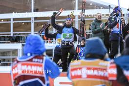 22.01.2023, Antholz, Italy (ITA): Fabien Claude (FRA) - IBU World Cup Biathlon, relay men, Antholz (ITA). www.nordicfocus.com. © Manzoni/NordicFocus. Every downloaded picture is fee-liable.