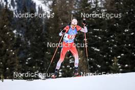 22.01.2023, Antholz, Italy (ITA): Logan Pletz (CAN) - IBU World Cup Biathlon, relay men, Antholz (ITA). www.nordicfocus.com. © Manzoni/NordicFocus. Every downloaded picture is fee-liable.