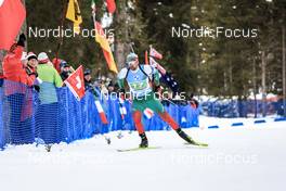 22.01.2023, Antholz, Italy (ITA): Anton Sinapov (BUL) - IBU World Cup Biathlon, relay men, Antholz (ITA). www.nordicfocus.com. © Manzoni/NordicFocus. Every downloaded picture is fee-liable.