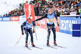 22.01.2023, Antholz, Italy (ITA): Roman Rees (GER), Benedikt Doll (GER), (l-r) - IBU World Cup Biathlon, relay men, Antholz (ITA). www.nordicfocus.com. © Manzoni/NordicFocus. Every downloaded picture is fee-liable.
