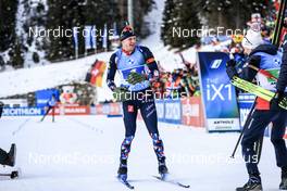 22.01.2023, Antholz, Italy (ITA): Vetle Sjaastad Christiansen (NOR), Tarjei Boe (NOR), (l-r) - IBU World Cup Biathlon, relay men, Antholz (ITA). www.nordicfocus.com. © Manzoni/NordicFocus. Every downloaded picture is fee-liable.