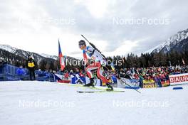 22.01.2023, Antholz, Italy (ITA): Martin Ponsiluoma (SWE) - IBU World Cup Biathlon, relay men, Antholz (ITA). www.nordicfocus.com. © Manzoni/NordicFocus. Every downloaded picture is fee-liable.