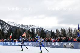 22.01.2023, Antholz, Italy (ITA): Jaakko Ranta (FIN), Kristo Siimer (EST), (l-r) - IBU World Cup Biathlon, relay men, Antholz (ITA). www.nordicfocus.com. © Manzoni/NordicFocus. Every downloaded picture is fee-liable.