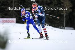 22.01.2023, Antholz, Italy (ITA): Paul Schommer (USA) - IBU World Cup Biathlon, relay men, Antholz (ITA). www.nordicfocus.com. © Manzoni/NordicFocus. Every downloaded picture is fee-liable.