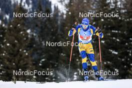 22.01.2023, Antholz, Italy (ITA): Jesper Nelin (SWE) - IBU World Cup Biathlon, relay men, Antholz (ITA). www.nordicfocus.com. © Manzoni/NordicFocus. Every downloaded picture is fee-liable.
