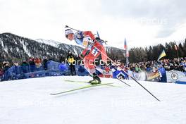 22.01.2023, Antholz, Italy (ITA): Dominic Unterweger (AUT) - IBU World Cup Biathlon, relay men, Antholz (ITA). www.nordicfocus.com. © Manzoni/NordicFocus. Every downloaded picture is fee-liable.