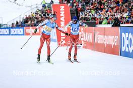 22.01.2023, Antholz, Italy (ITA): Niklas Hartweg (SUI), Jeremy Finello (SUI), (l-r) - IBU World Cup Biathlon, relay men, Antholz (ITA). www.nordicfocus.com. © Manzoni/NordicFocus. Every downloaded picture is fee-liable.