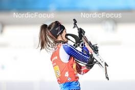 22.01.2023, Antholz, Italy (ITA): Chloe Chevalier (FRA) - IBU World Cup Biathlon, relay women, Antholz (ITA). www.nordicfocus.com. © Manzoni/NordicFocus. Every downloaded picture is fee-liable.