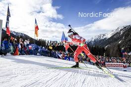22.01.2023, Antholz, Italy (ITA): Anna Maka (POL) - IBU World Cup Biathlon, relay women, Antholz (ITA). www.nordicfocus.com. © Manzoni/NordicFocus. Every downloaded picture is fee-liable.