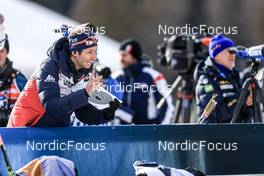 22.01.2023, Antholz, Italy (ITA): Patrick Oberegger (ITA) coach Team Norway - IBU World Cup Biathlon, relay women, Antholz (ITA). www.nordicfocus.com. © Manzoni/NordicFocus. Every downloaded picture is fee-liable.